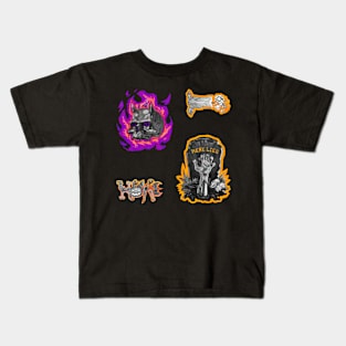 Halloween Undead Fire Pack 3 Kids T-Shirt